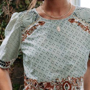 Bohme Sage Green Maxi Dress